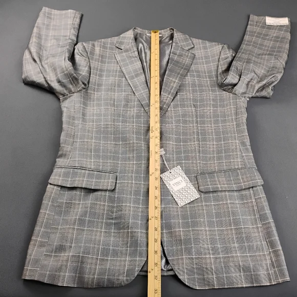 VINCI Sport Coat Men's Size 38R Grey Two-Piece Blazer NWT $359.99